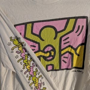 Keith Haring long sleeve graphic t shirt